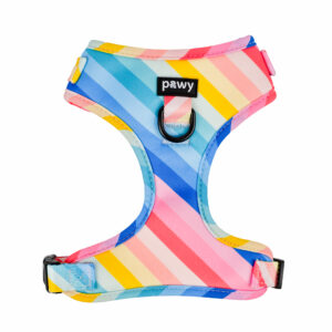Yếm Dắt Chó Pawy - Adjustable Harness - Sunset Rainbow