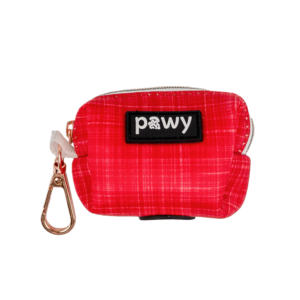 dog Poop Bag Holder Premium - Luxwear Red